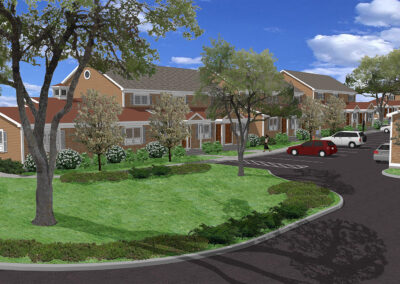 Old Colony Road Townhouses, exterior rendering