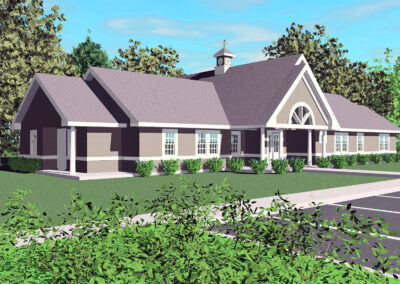 Tri-Town Youth Services and Deep River Visiting Nurses Center, exterior rendering
