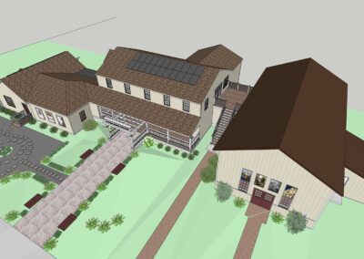 East Haddam Historical Society Museum, aerial rendering