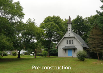Pre-construction shot of Johnsonville chapel