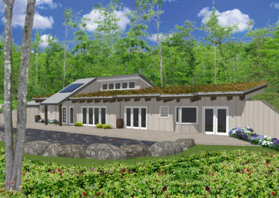 Earth Sheltered House, front view