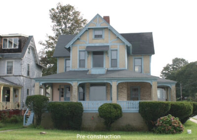 Pre-construction view of Long Island Sound house
