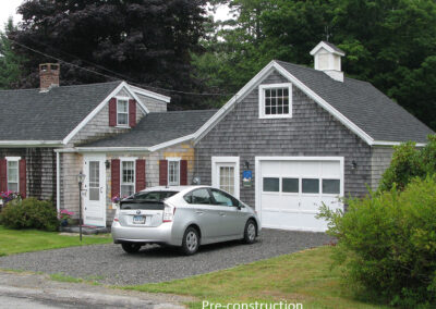 Pre-construction view of Tenants Harbor house