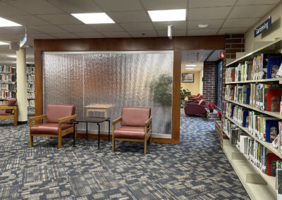 Cheshire Public Library, interior with stacks