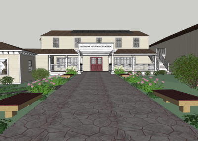 East Haddam Historical Society Museum, rendering of entrance