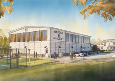 Oxford Academy, exterior rendering