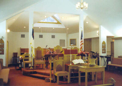 Zion Baptist Church, interior with lectern