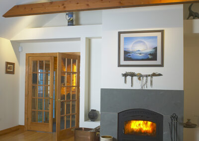 Carlin Hill Farm, first-floor fireplace