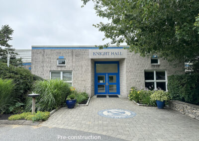 Oxford Academy, pre-construction view of Knight Hall entrance