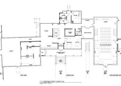 East Haddam Historical Society Museum, proposed first-floor plan
