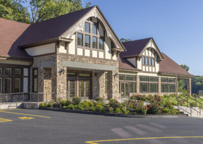River’s Edge at Saint Clements Marina, exterior view of entrance