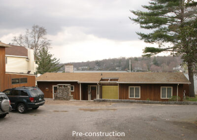 Pre-construction view of Lake Pocotopaug house